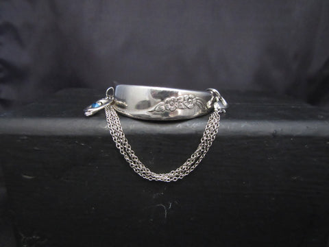SPHM007 Silver Plated Half Moon Bracelet