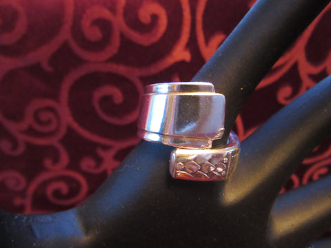 SPR064 Silver Plated Spoon Ring