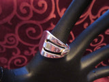SPR073 Silver Plated Spoon Ring