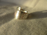 SPR099 Silver Plated Spoon Ring