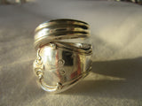 SPR102 Silver Plated Spoon Ring