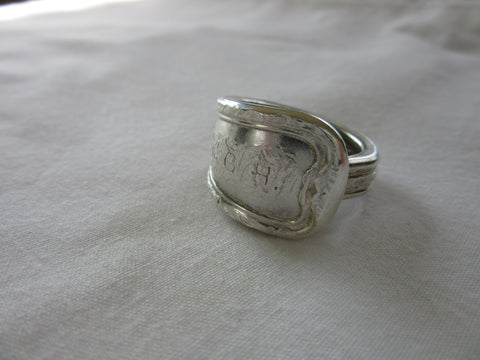 SPR025 Silver Plated Spoon Ring