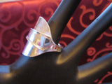 SPSR039 Saddle Ring(Spoon) Silver Plated