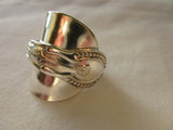 SPSR048 Saddle Ring(Spoon) Silver Plated