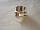 SPSR051 Saddle Ring(Spoon) Silver Plated