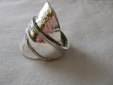 SPSR068 Saddle Ring(Spoon) Silver Plated