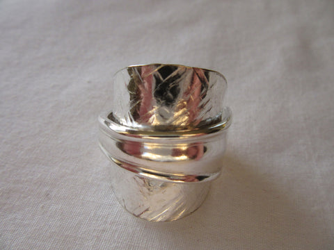 SPSR070 Saddle Ring(Spoon) Silver Plated