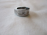 SSR024 Stainless Steel Ring With Stamped LOVED