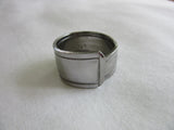 SSR049 Stainless Steel Ring Overlay Man's Plain Band