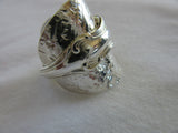 STSSR012 Sterling Silver Saddle Ring
