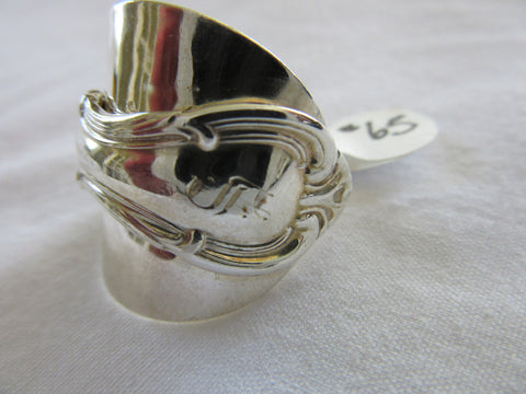 STSSR028 Sterling Silver Saddle Ring