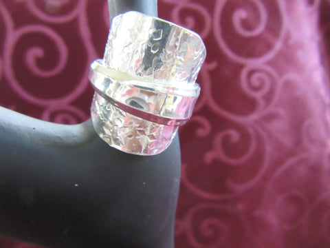 STSSR016 Sterling Silver Saddle Ring
