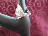 STSSR016 Sterling Silver Saddle Ring