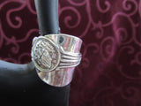 STSSR019 Sterling Silver Saddle Ring