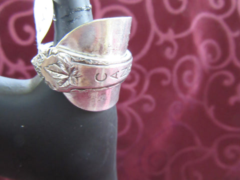 STSSR020 Sterling Silver Saddle Ring