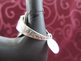STSSR022 Sterling Silver Saddle Ring