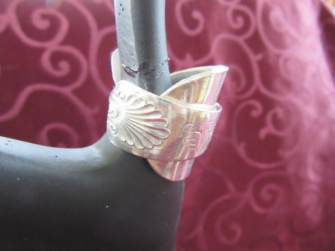 STSSR023 Sterling Silver Saddle Ring