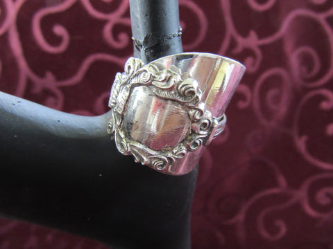 STSSR024 Sterling Silver Saddle Ring