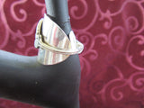 STSSR025 Sterling Silver Saddle Ring